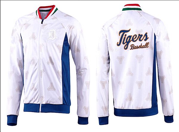 MLB Detroit Tigers  White Blue Jacket