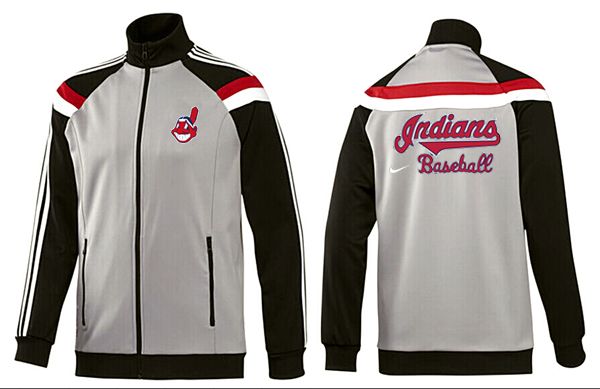 MLB Cleveland Indians Grey Black  Jacket
