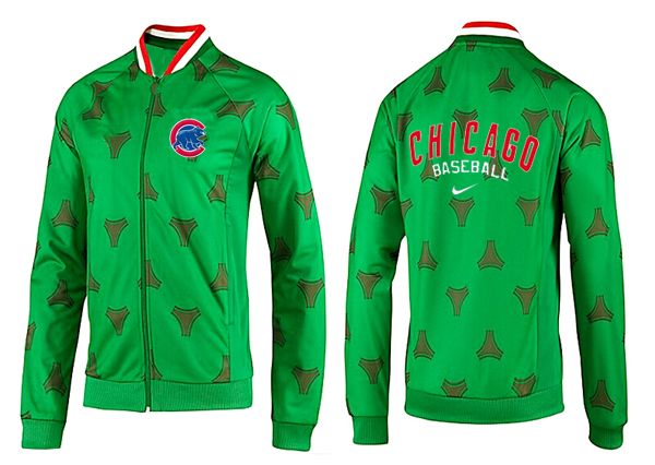 MLB Chicago Cubs All Green Color  Jacket