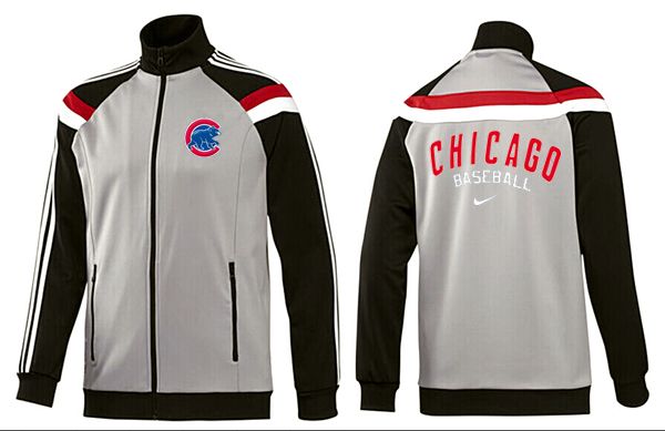 MLB Chicago Cubs Grey Black Jacket