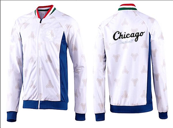 MLB Chicago White Sox White Blue  Jacket