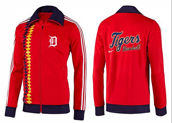 MLB Detroit Tigers Red Black Jacket 1