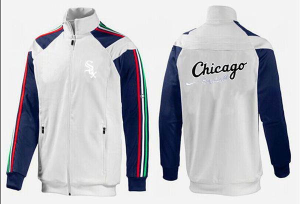 MLB Chicago White Sox White Blue Jacket