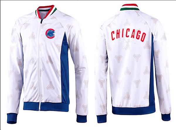 MLB Chicago Cubs White Blue Jacket