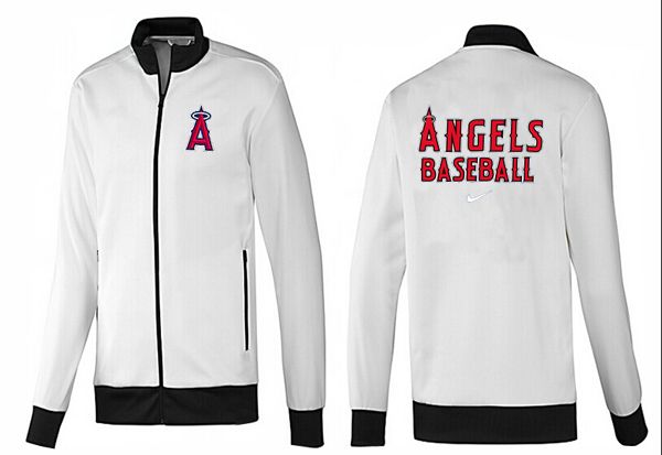 MLB Los Angeles Angels White Black Jacket