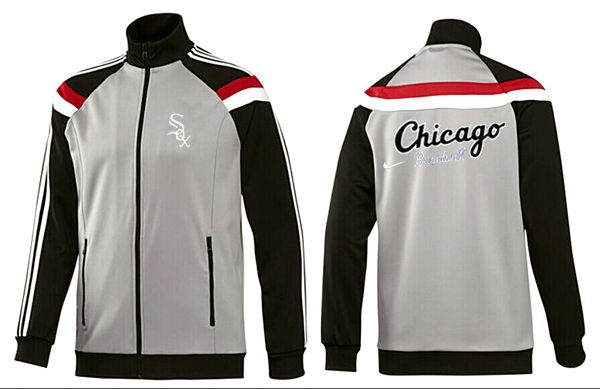 MLB Chicago White Sox Grey Black Jacket