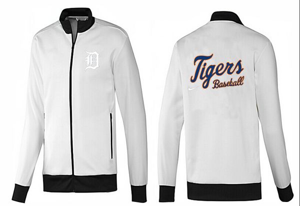 MLB Detroit Tigers White Black Color Jacket