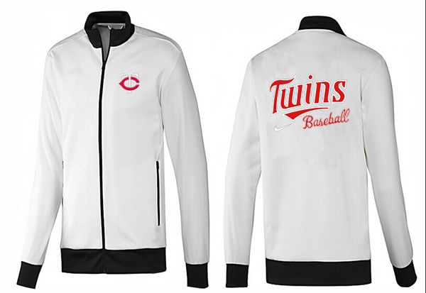 MLB Minnesota Twins White Black Color Jacket