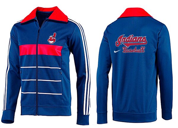 MLB Cleveland Indians Blue Red Jacket