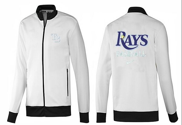 MLB Tampa Bay Rays White Black Jacket