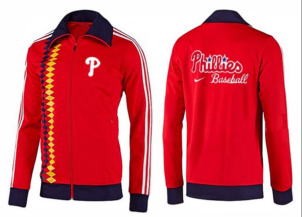 MLB Philadelphia Phillies Red Black Color Jacket