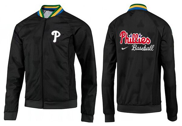 MLB Philadelphia Phillies Black White Jacket