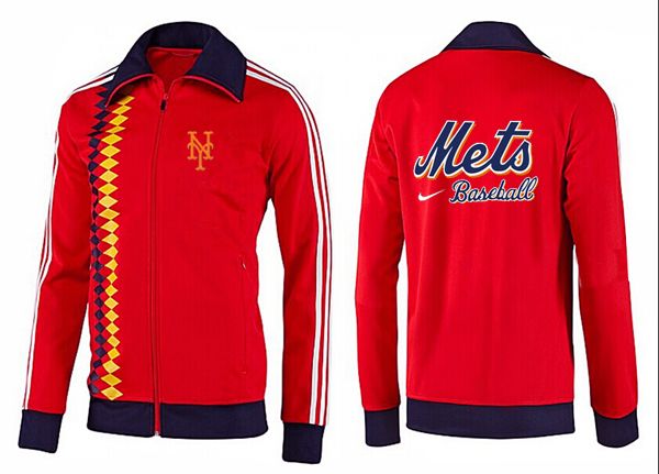 MLB New York Mets Red Black  Jacket