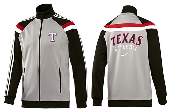 MLB Texas Rangers Grey Black Jacket
