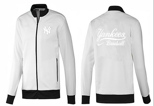 MLB New York Yankees White Black Jacket