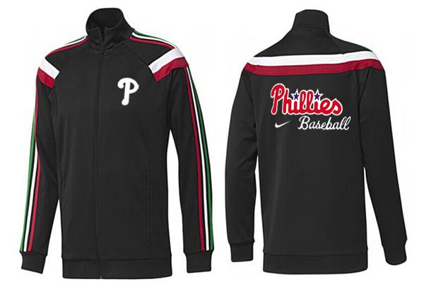 MLB Philadelphia Phillies Black Color Jacket 1