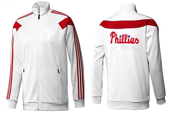 MLB Philadelphia Phillies White Red Jacket