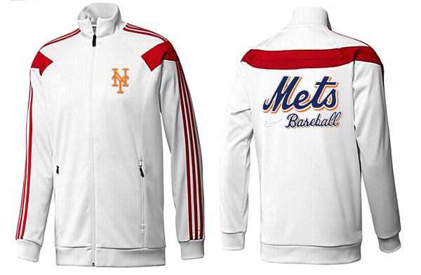 MLB New York Mets White Red Jacket
