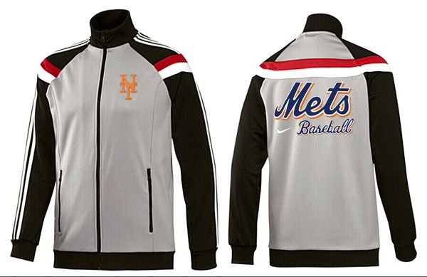 MLB New York Mets Grey Black Jacket