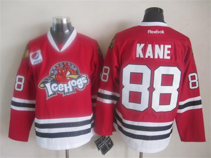 NHL Chicago Blackhawks #88 Kane Red Icehogs Jersey