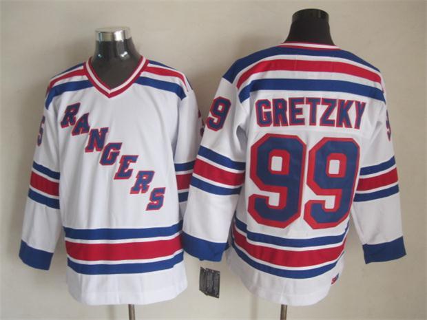 NHL New York Rangers #99 Gretzky White Jersey