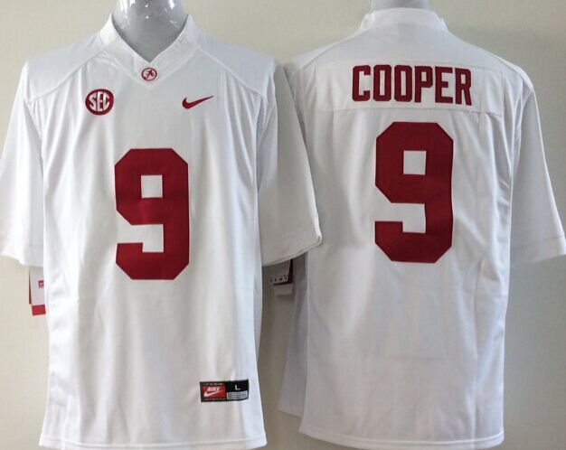 NCAA Alabama Crimson Tide #9 Cooper White Youth Jersey