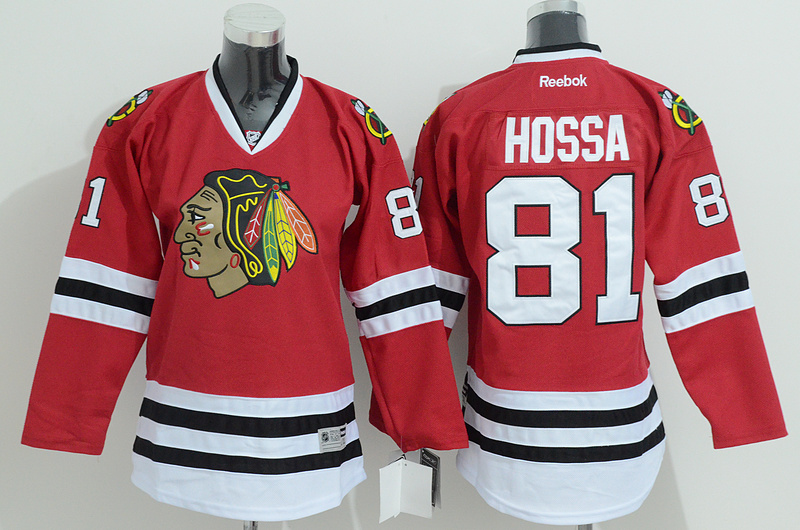 NHL Chicago Blackhawks #81 Hossa Red Youth Jersey with A Patch