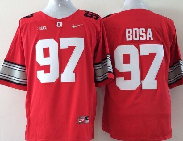 NCAA Ohio State Buckeyes #97 Bosa Red Youth Jersey
