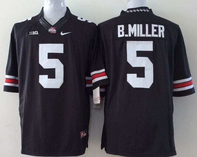 NCAA Ohio State Buckeyes #5 B.Miller Black Youth Jersey