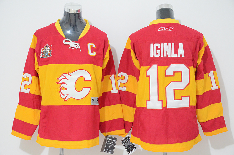 NHL Calgary Flames #12 Jarome Iginla Red Jersey