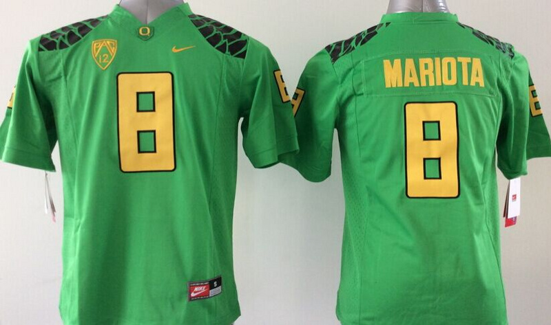 NCAA Oregon Ducks #8 Mariota Youth Green Jersey