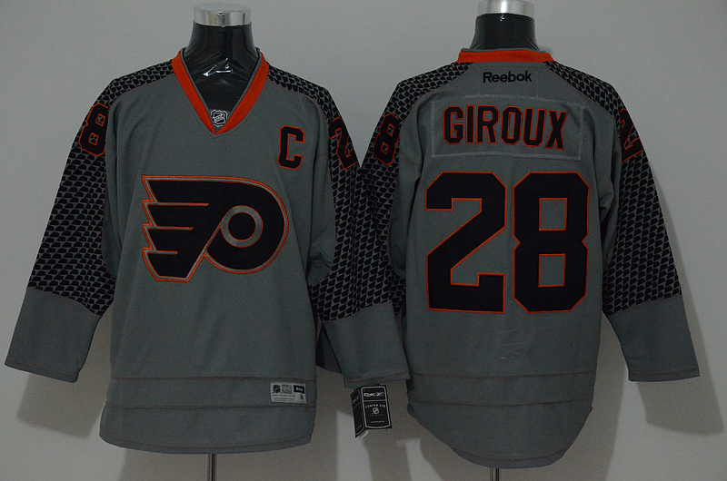NHL Philadelphia Flyers #28 Giroux Grey Jersey with C Patch