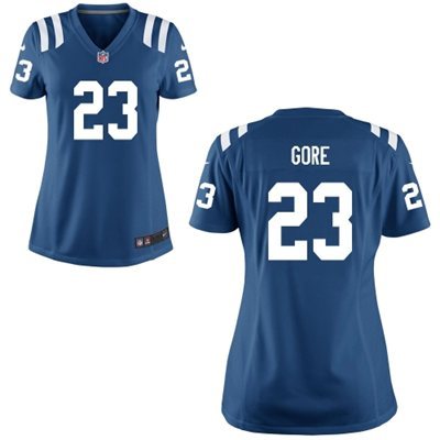 Nike Indianapolis Colts #23 Gore Blue Women Jersey