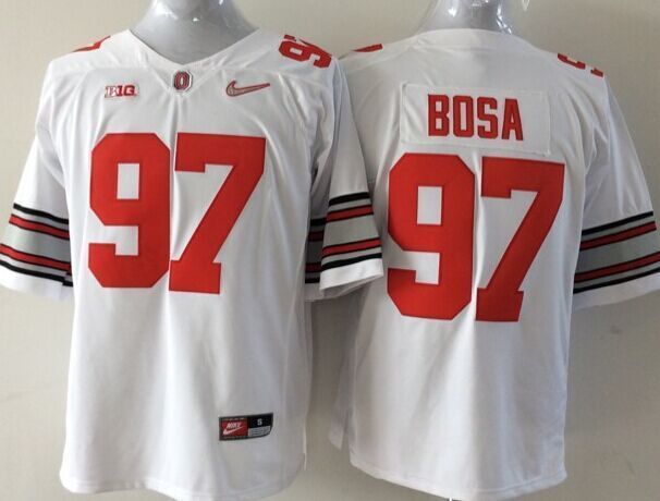 NCAA Ohio State Buckeyes #97 Bosa White Youth Jersey