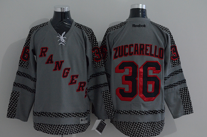 NHL New York Rangers #36 Zuccarello Grey Jersey