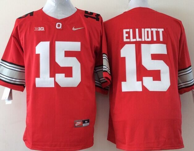 NCAA Ohio State Buckeyes #15 Elliott Red Youth Jersey