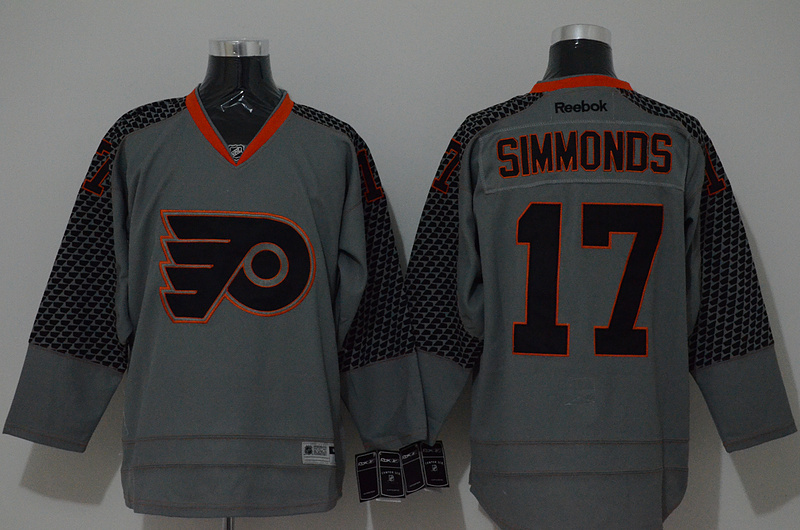 NHL Philadelphia Flyers #17 Simmonds Grey Jersey