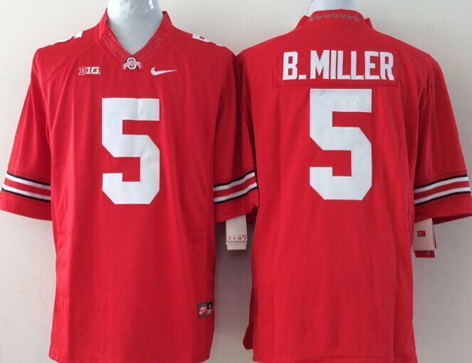 NCAA Ohio State Buckeyes #5 B.Miller Red Youth Jersey