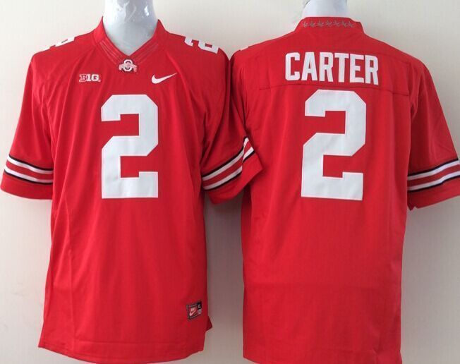 NCAA Ohio State Buckeyes #2 Carter Red Youth Jersey