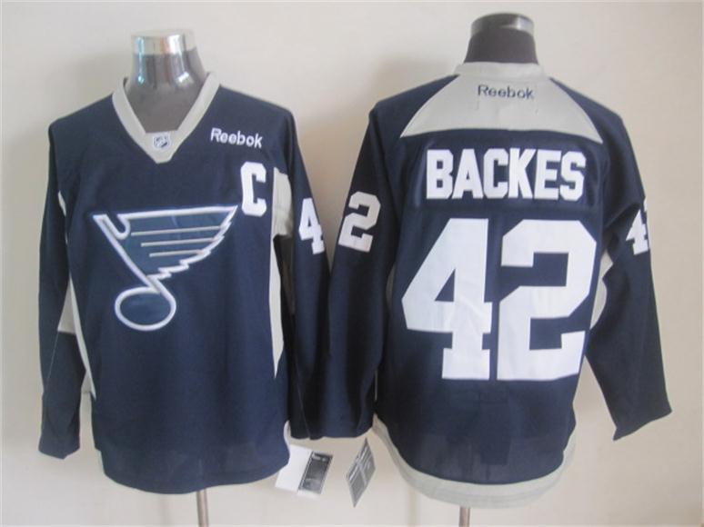 NHL St.Louis Blues #42 Backes Black Jersey