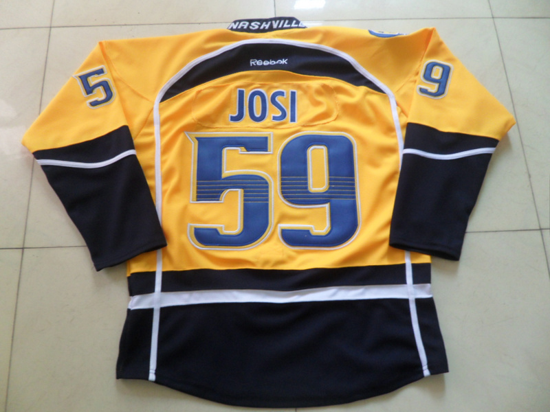 Nashville Predators Hockey Jerseys #59 Roman Josi Jersey Home Yellow