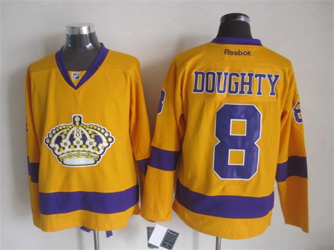 NHL Los Angeles Kings #8 Doughty Yellow Jersey
