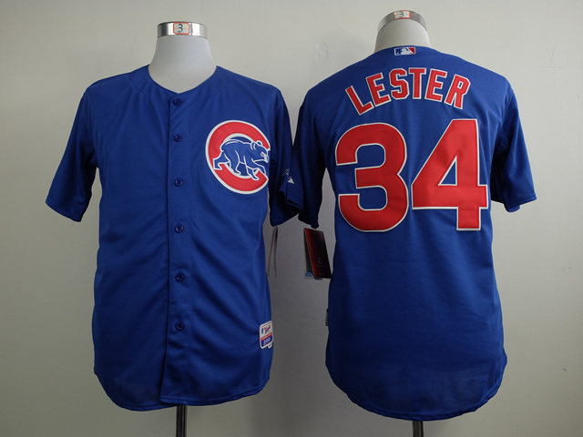 MLB Chicago Cubs #34 Lester Blue Jersey