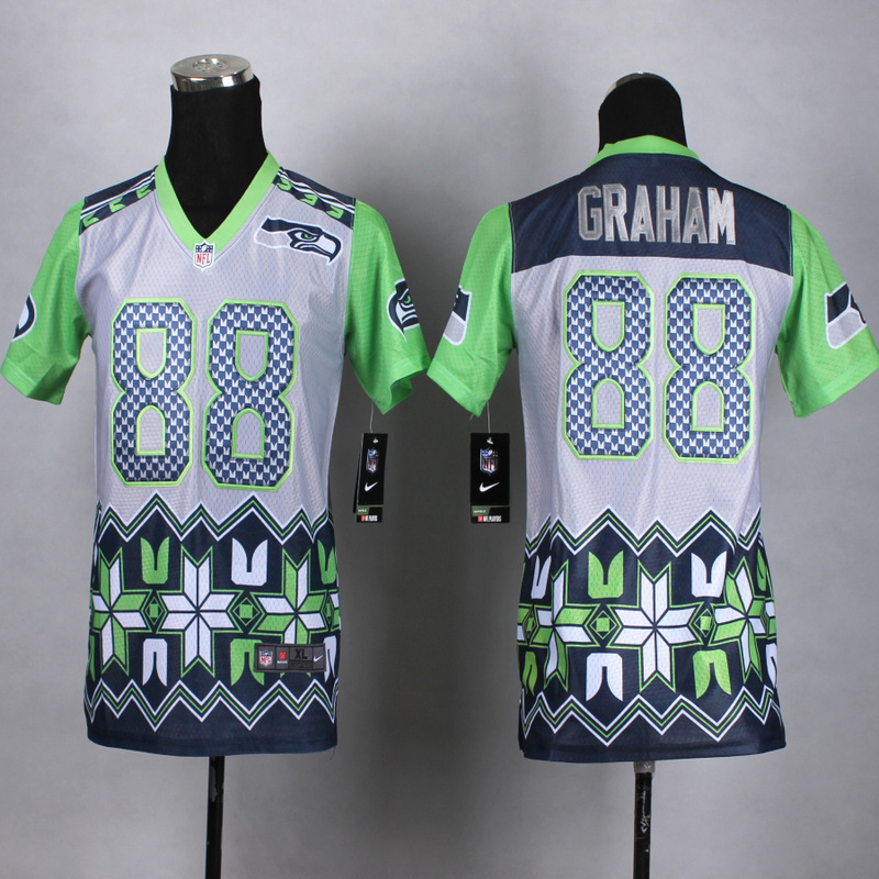 Nike Seattle Seahawks #88 Graham New Style Noble Fashion Wome Youth jersey