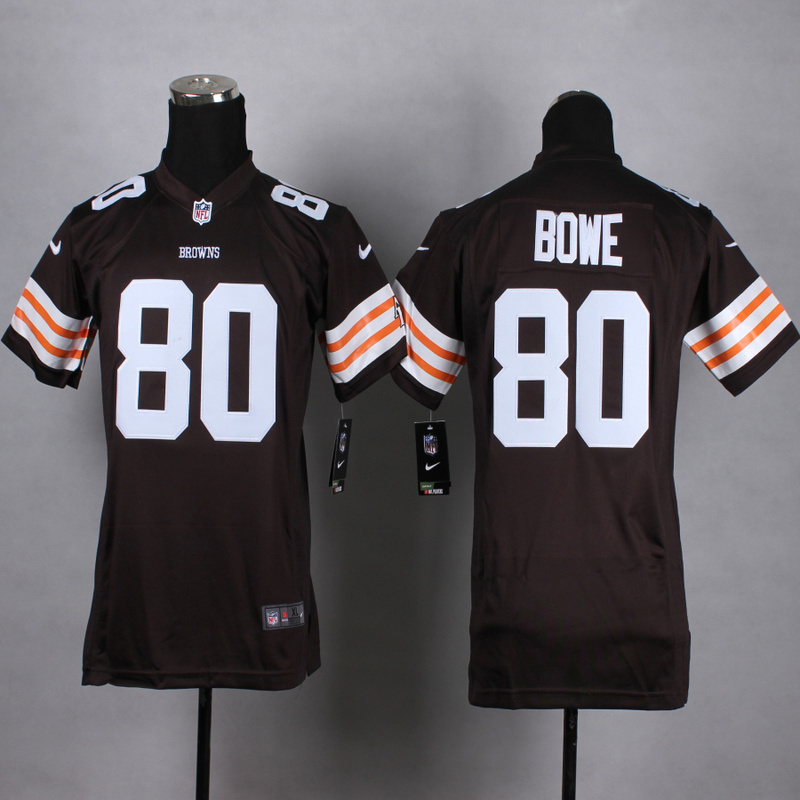 Nike Cleveland Browns #80 Bowe Brown Youth Jersey