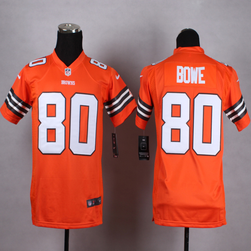 Nike Cleveland Browns #80 Bowe Orange Youth Jersey