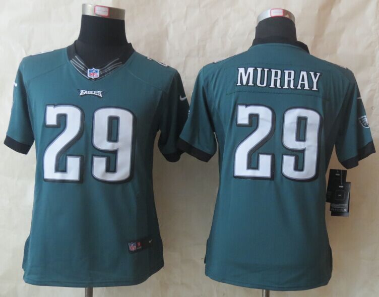 Women New Nike Philadelphia Eagles 29 Murray Green Limited Jerseys