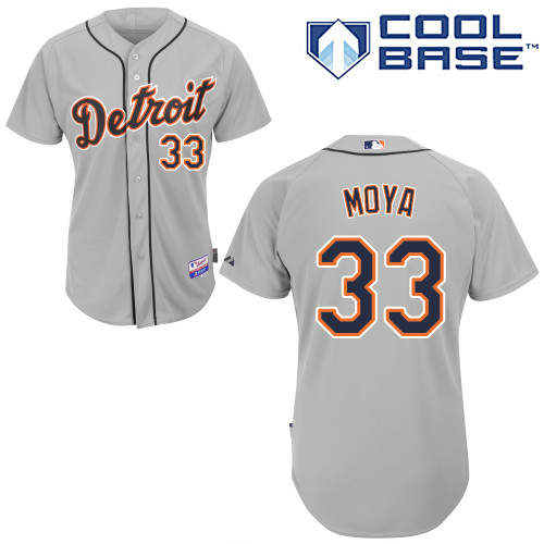 MLB Detroit Tigers #33 Moya Grey Jersey