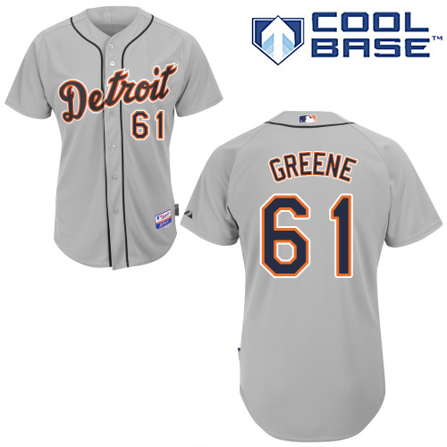 MLB Detroit Tigers #61 Greene Grey Jersey