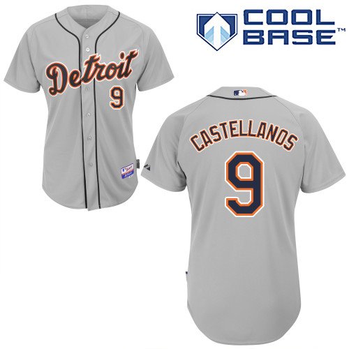 MLB Detroit Tigers #9 Castellanos Grey Jersey